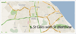 St Giles with St Matthew Map